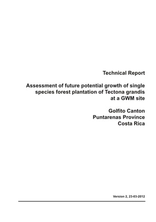 Greenwood Management Technical Forestry Report Teak 