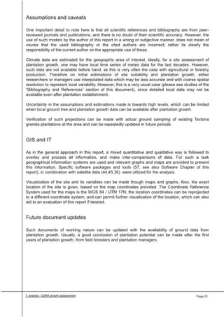 Greenwood Management Technical Forestry Report Teak 