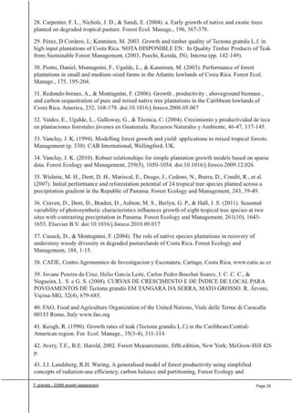 Greenwood Management Technical Forestry Report Teak 
