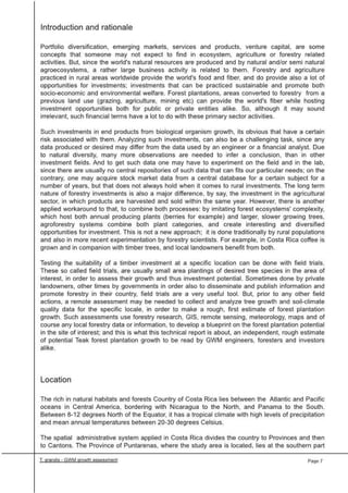 Greenwood Management Technical Forestry Report Teak 